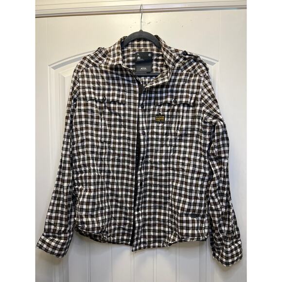 G-Star Men’s Long Sleeve Buttons Up Cotton Plaid Casual Shirt Size XL Multicolor - Picture 1 of 5